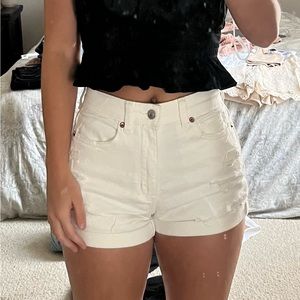 American Eagle Stretch Denim Mom Shorts